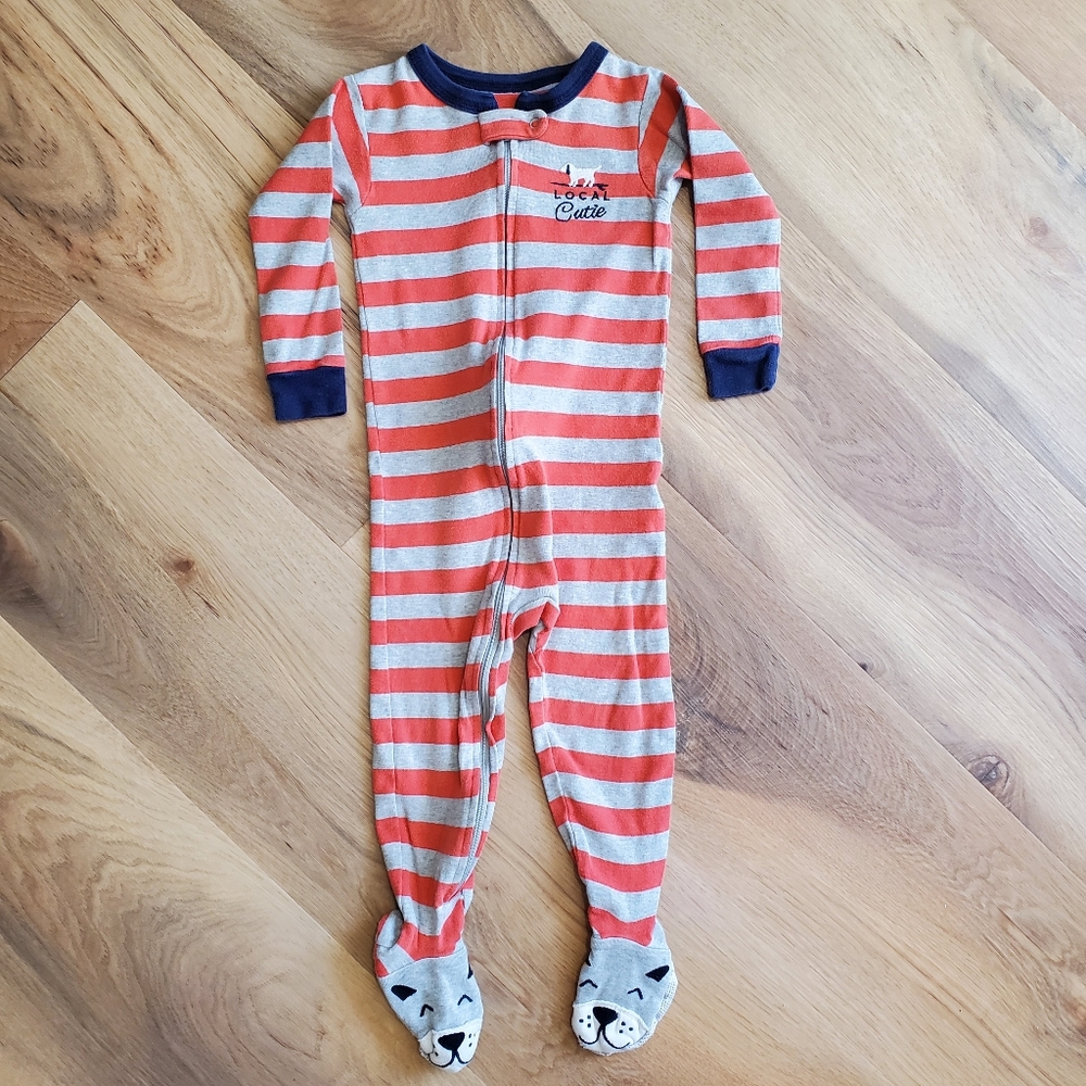 Carter's 18M Boy • Zip-Up Sleep & Play Bodysuit Pajamas Footies Jumpsuit